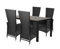 Hagebord Havanna 150 x 90 cm – svart/grå